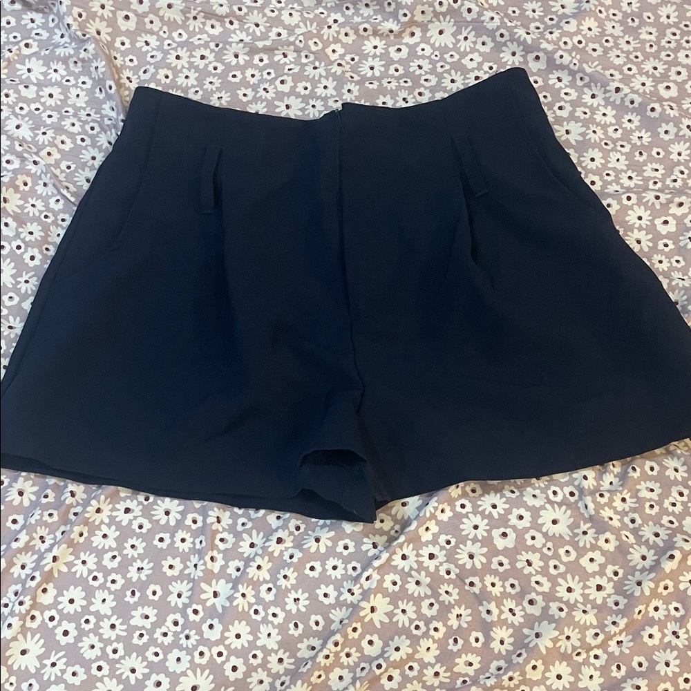 Forever 21 Women's High Waist Shorts - Navy Blue